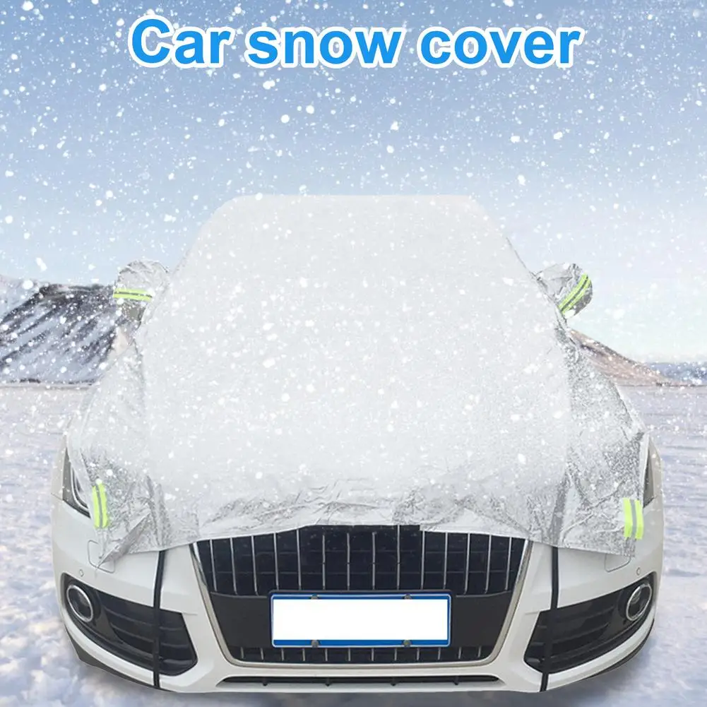 

Winter Car Snow Cover Anti-frost Protective Cover Car Snow Shield Front Windshield Shade Cover Half-body Car Cover Dust Cover