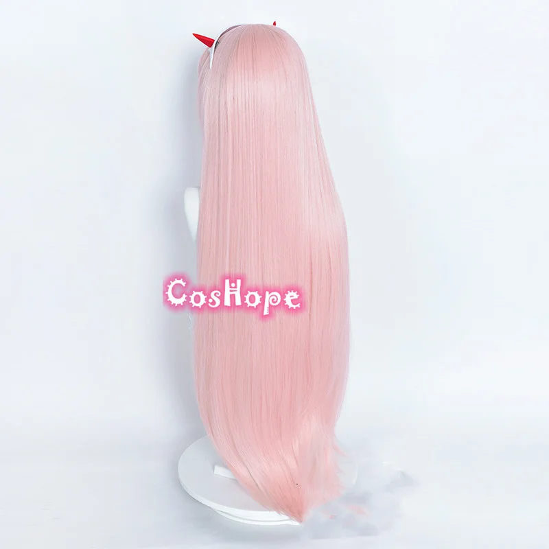 

Zero Two Cosplay Darling in the Franxx Cosplay 100cm Long Wig Christmas Pink Wig Cosplay Anime Wig Heat Resistant Synthetic Wigs
