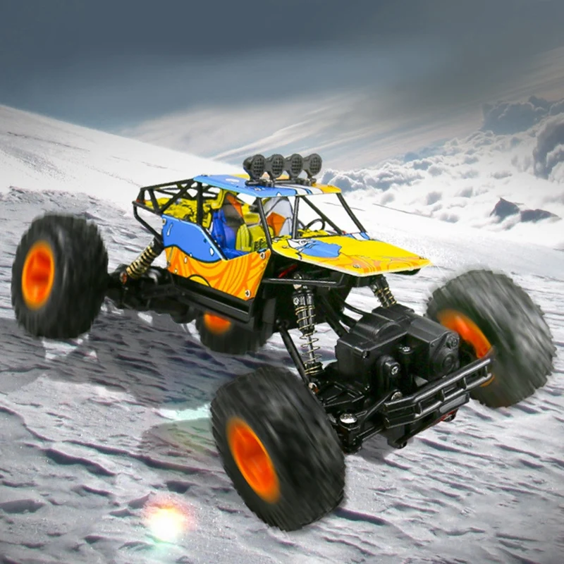 1/16 2 4 Ghz сплав корпус Rock Crawler 4Wd двойные двигатели внедорожный пульт