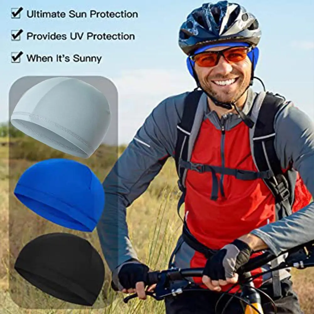 

Summer Sun Protection Cycling Cap Riding Helmet Liner Running Sport Quick Hat Headband Drying Hood Head Breathable Scarf Ri W5Y9