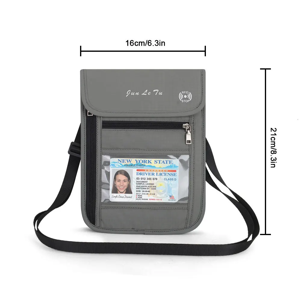 Шейный подвесной чехол для паспорта кошелек держатель ID сумка хранения