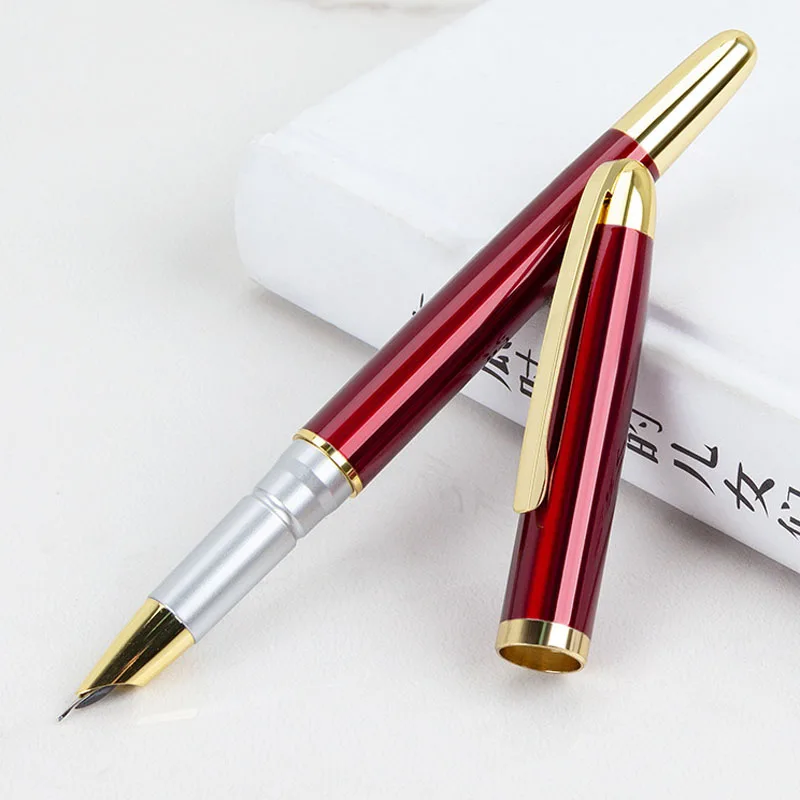 

Elegant Office Supplies Metal fountain pen School Pens For Writing Luxury High Quality China Stationery business writing Ink PEN