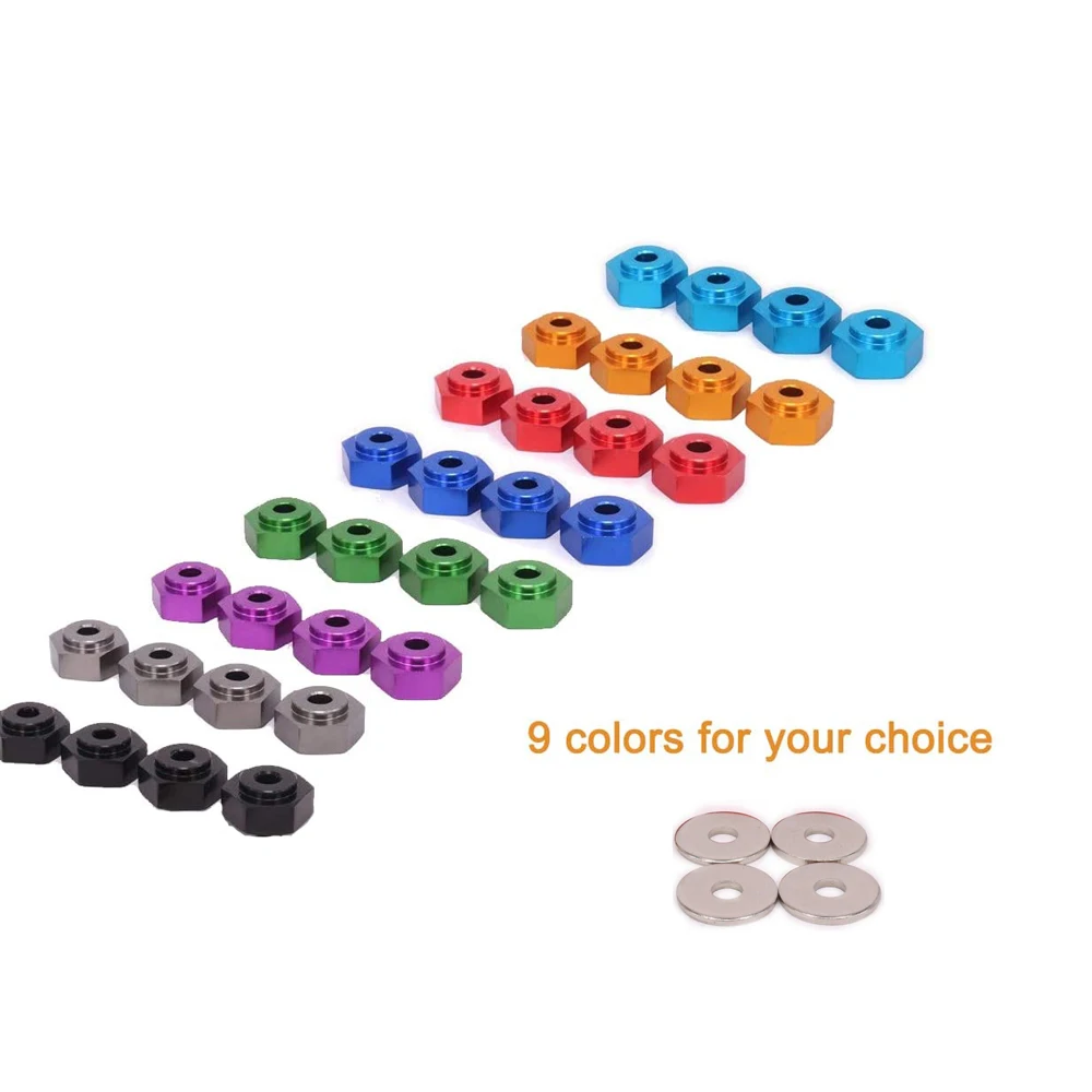 Шестигранный обод колеса из сплава 12 мм поворот 17 адаптер для Hsp 1/10 Rc Car Buggy