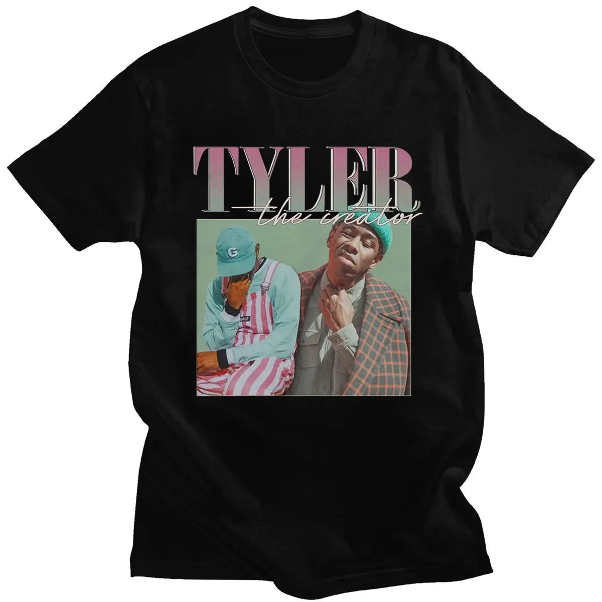 

Топы с принтом Тайлера творца, модные стильные футболки с круглым вырезом, футболка оверсайз, удобная Новинка 2021, одежда для пар Unsiex