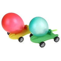 science physical experiments homemade balloon recoil car diy materialshome school educational kit for kids students