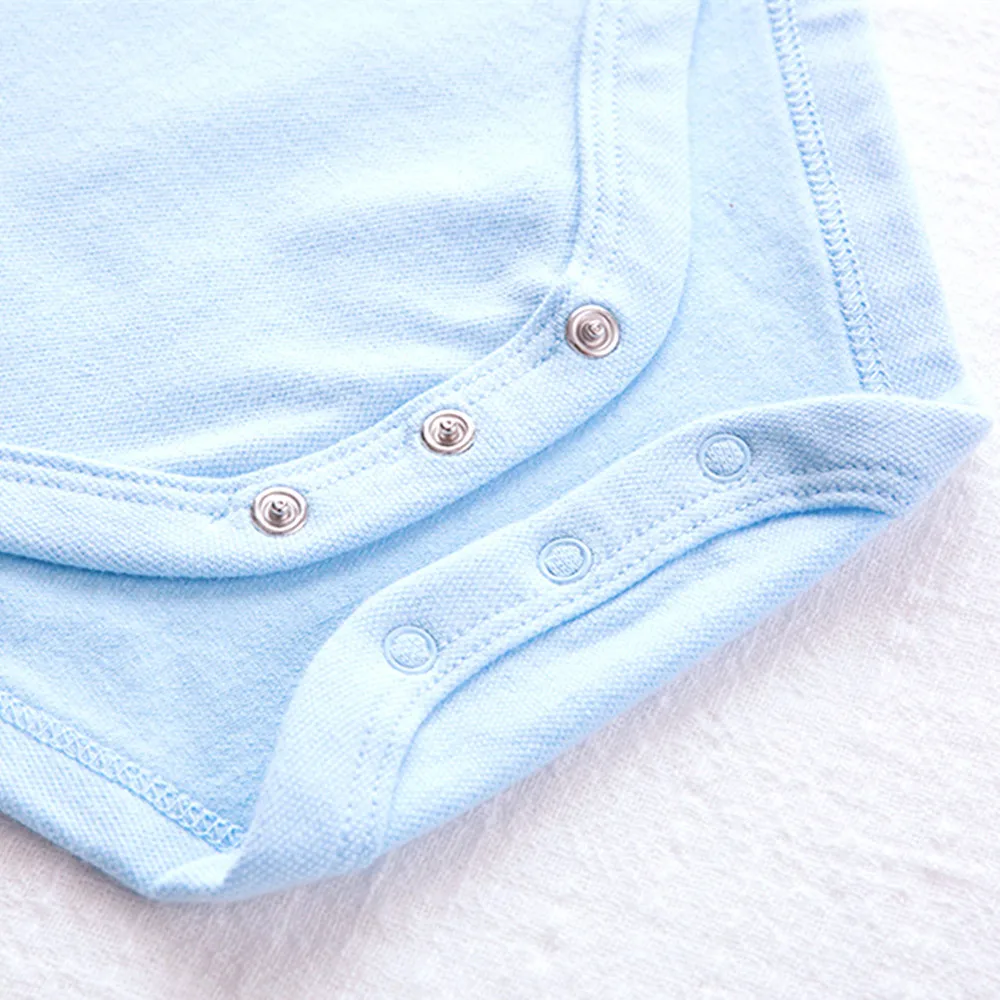 Baby Boys Rompers Summer Polo Shirt Infant Jumpsuit Solid Cotton Girls Clothing Short Sleeve Newborn Boy Clothes 8 Colors | Детская