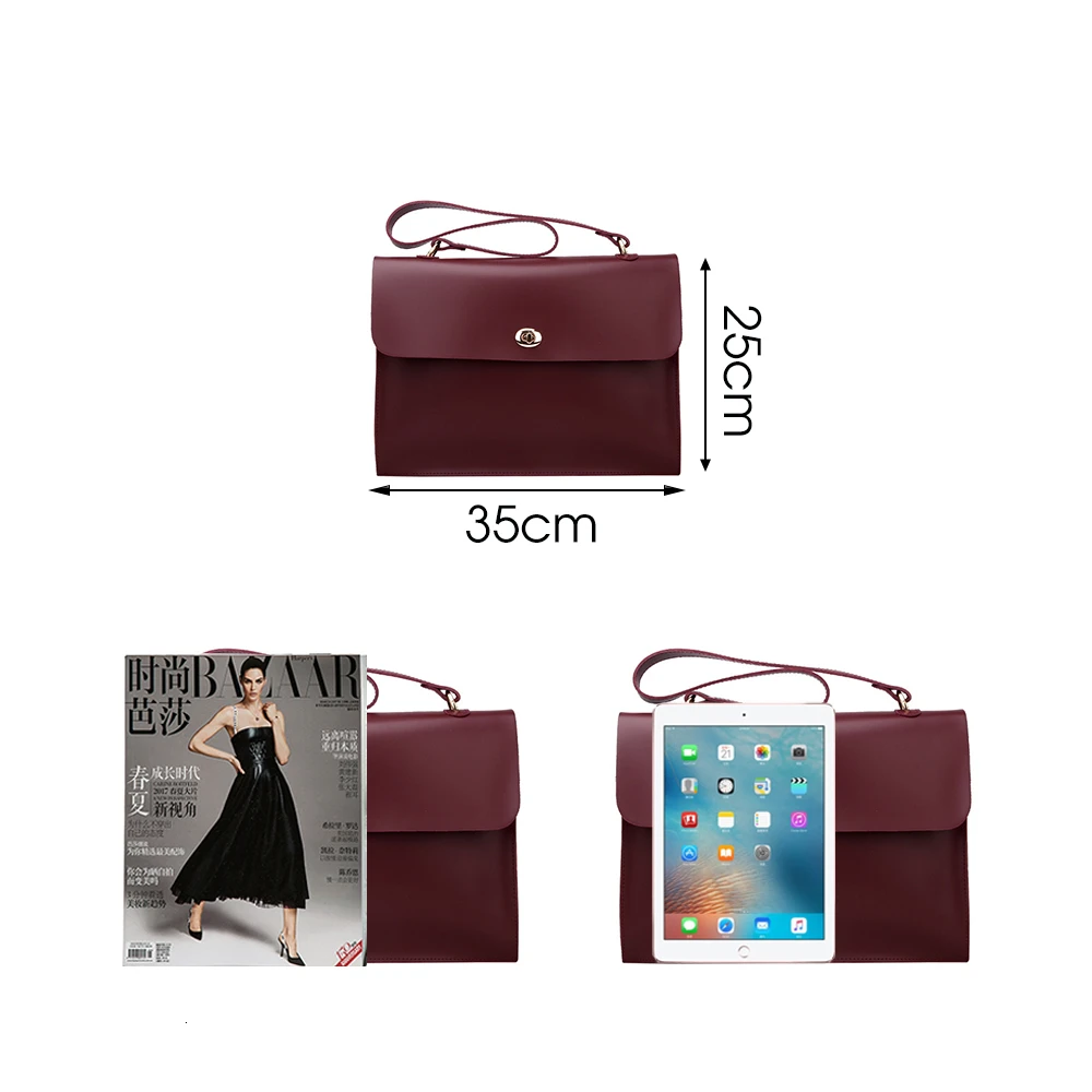 

New High Quality PU Leather Women Designer Handbag Retro Fashion Female Casual Bag Ladies Briefcase Tote Shoulder Messenger Bag