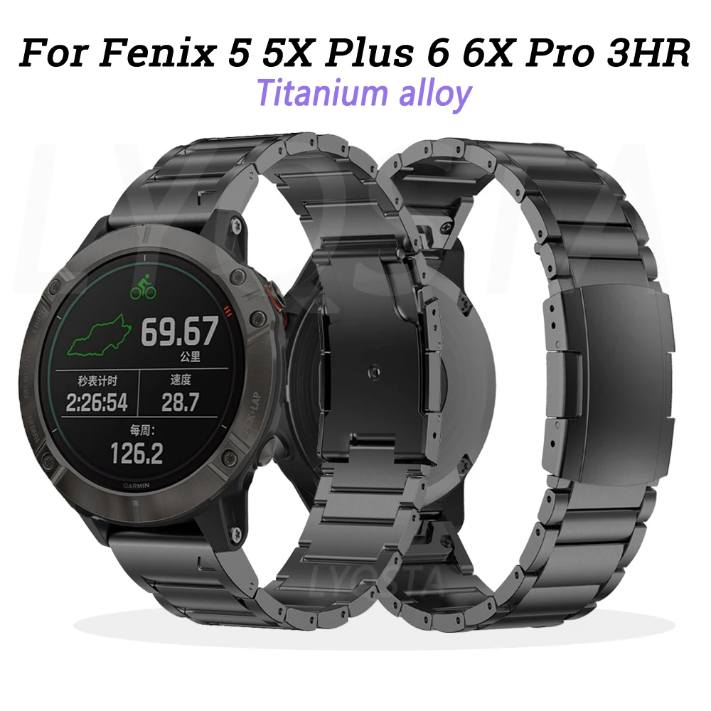 

Ремешок из титанового сплава для наручных часов Garmin Fenix 6 6X Pro 5 5X Plus 935 MK1, 22/26 мм