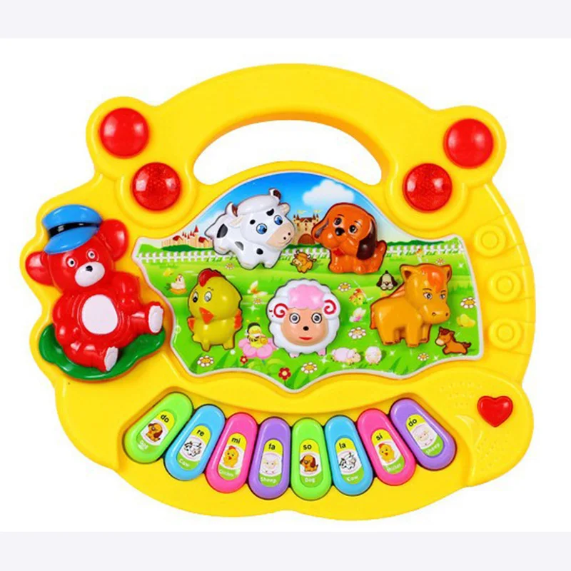 Лидер продаж 2019 музыкальный инструмент игрушка Детская ферма пианино