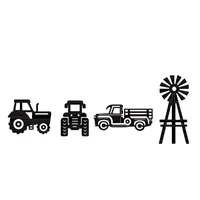 farm vehicles tractor pick up truck windmill metal cutting dies scrapbooking for card photo album making diy crafts stencil 2021