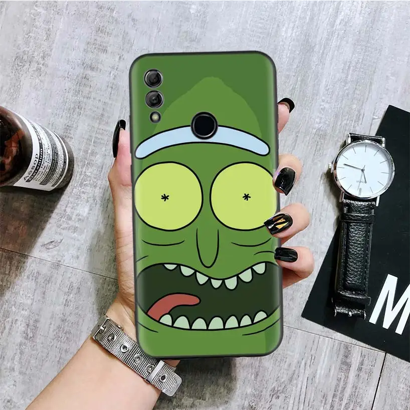 Рик и Морти рассольник черная крышка чехол для телефона для huawei Y9 Y5 Y6 Y7 Honor 10 9 Lite 9X8X8 S 8A фотоаппаратов моментальной печати 7S 7A 10i 20i V20 чехол - Цвет: BA094-3