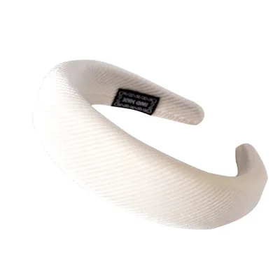 Классическая шелковая повязка для головы, широкая повязка для волос, украшение для волос, Женская Толстая тюрбан, повязка на голову для девочек, повязка на голову, обруч для волос, аксессуары - Цвет: C1