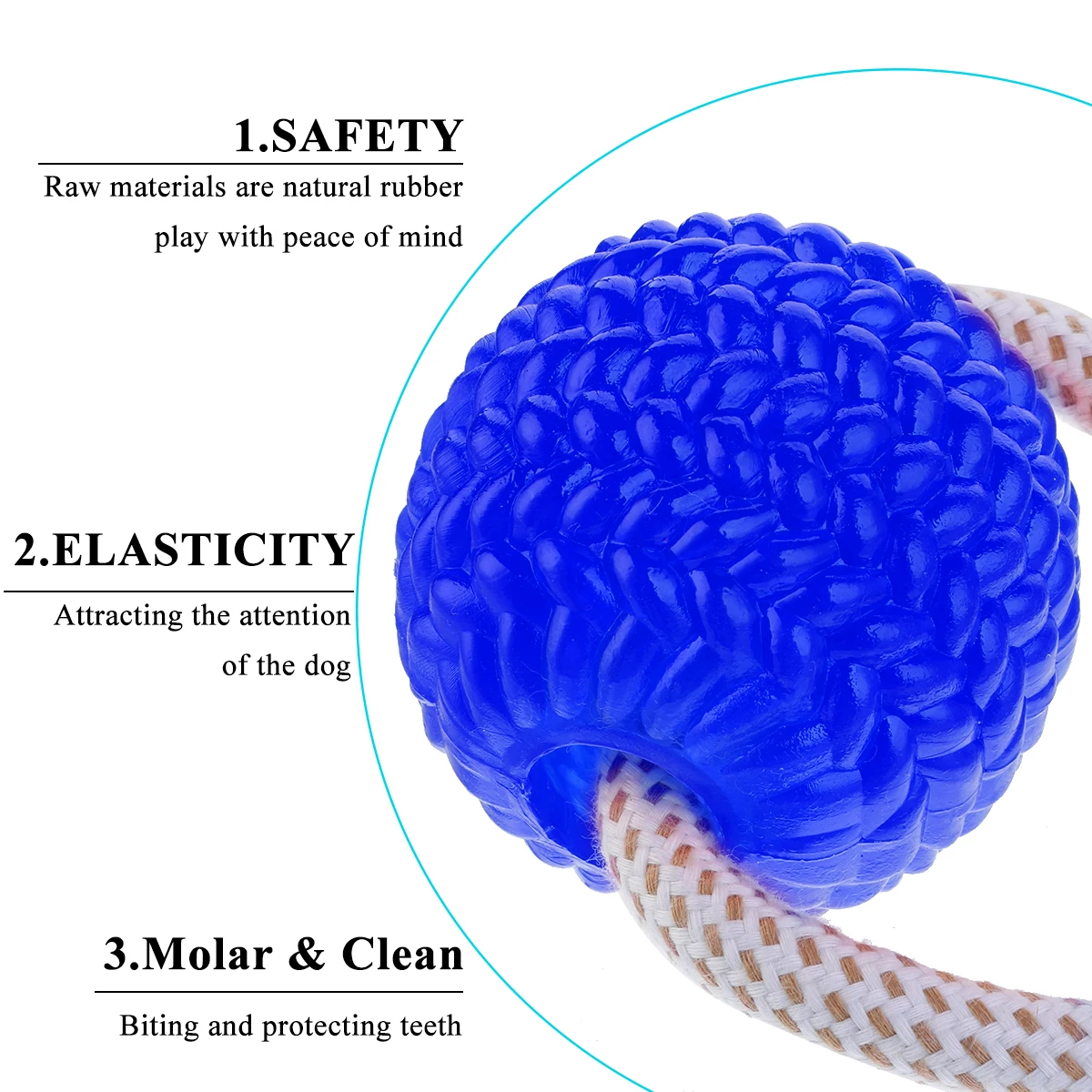 Многофункциональная игрушка для животных эластичная Жевательная веревка чистки