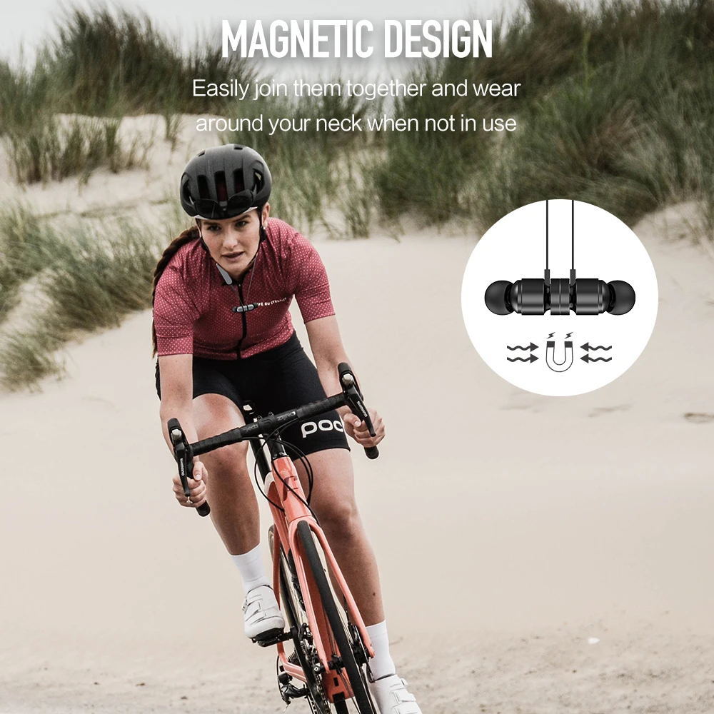 Шейные Bluetooth наушники спортивные беспроводные для Xiaomi iPhone стерео музыка Auriculares Fone