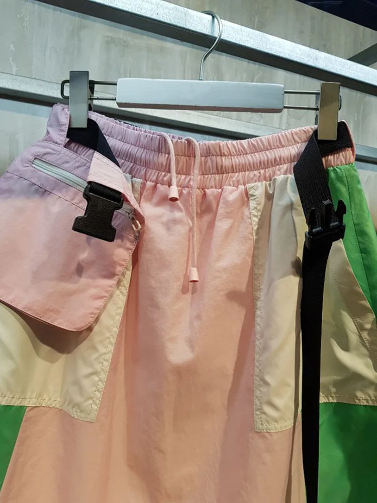 

Women Skirt Spring / Summer 2021 Skirt Women's Patchwork Mid-length Pocket A-line Mini Skirt