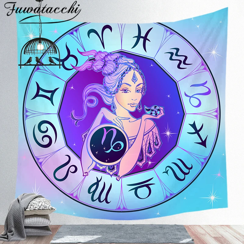 Fuwatacchi двенадцать созвездий гобелен декоративные гобелены с цифровой печатью