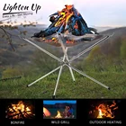 Складная сетчатая подставка для костра, Отдых на природе, для барбекю, походов