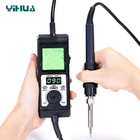 temperature adjustable soldering iron station removable stand yihua 908d ii portable electronic soldering iron