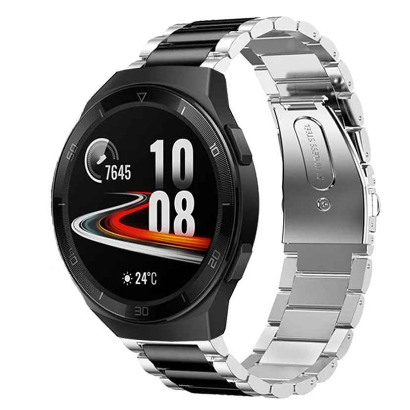 Ремешок металлический для наручных часов HUAWEI WATCH GT 2e 2 46 мм/GT Active сменный Браслет