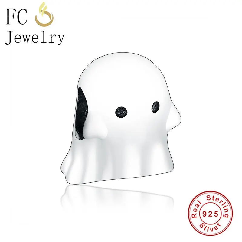 

FC Jewelry Fit Original Pan Charms Bracelet 100% 925 Silver Boo Ghost Troll Beads Making Women Kid Berloque 2019 New Arrival