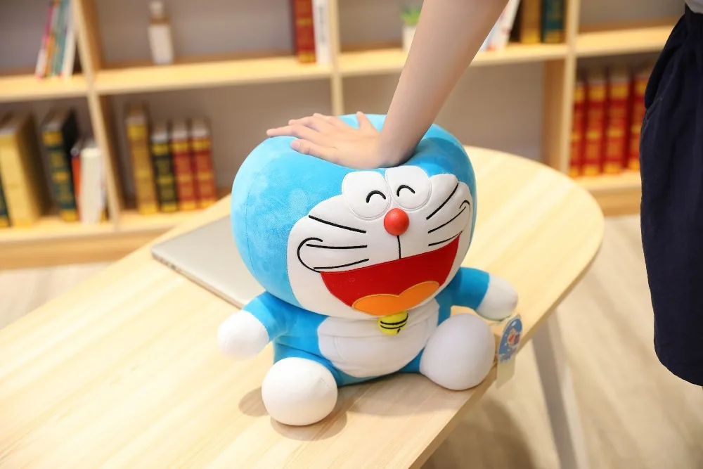 23-48 см Горячая Аниме стенд дверь Me Doraemon Knuffel Hoge Kwaliteit Leuke Kat Pop Zachte kussen Voor Baby Kids Meisjes