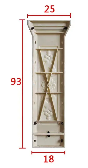 WD-0093 ABS GRC строительный камень культуры Орхидея лотоса клен балкон дома Садоводство прочный сборный цемент Guysum угловой пьедестал плесень - Цвет: WD-0093