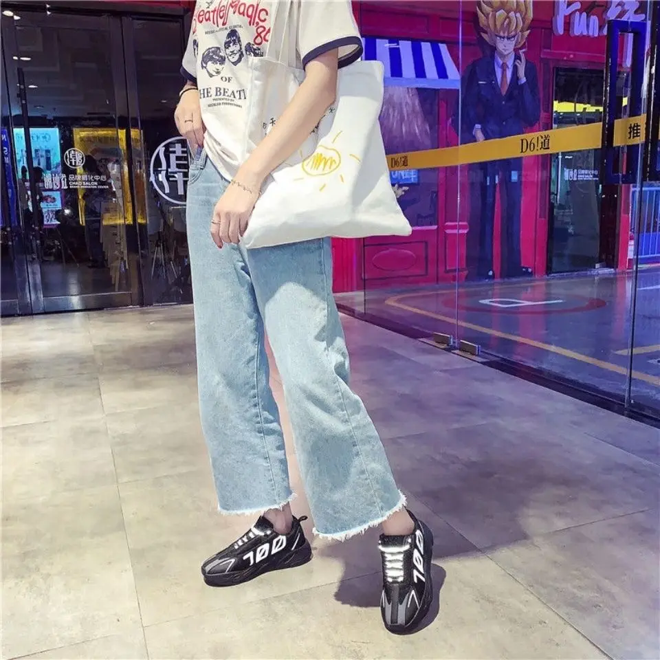 

Ins super fire coconut 700 black Samurai reflective father shoes women sport Style Men's and women's breathable sports