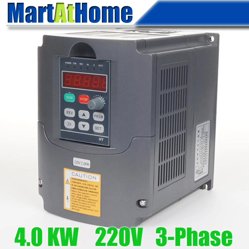 Новый 4.0kw 5HP 220V 18A обычный VFD инвертор с переменной частотой для шпинделя двигателя
