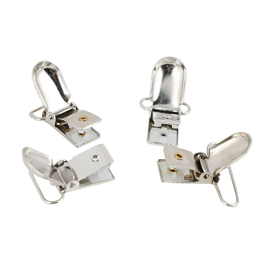 10 шт Металлические зажимы вставкой детская пустышка на цепочке с прищепкой