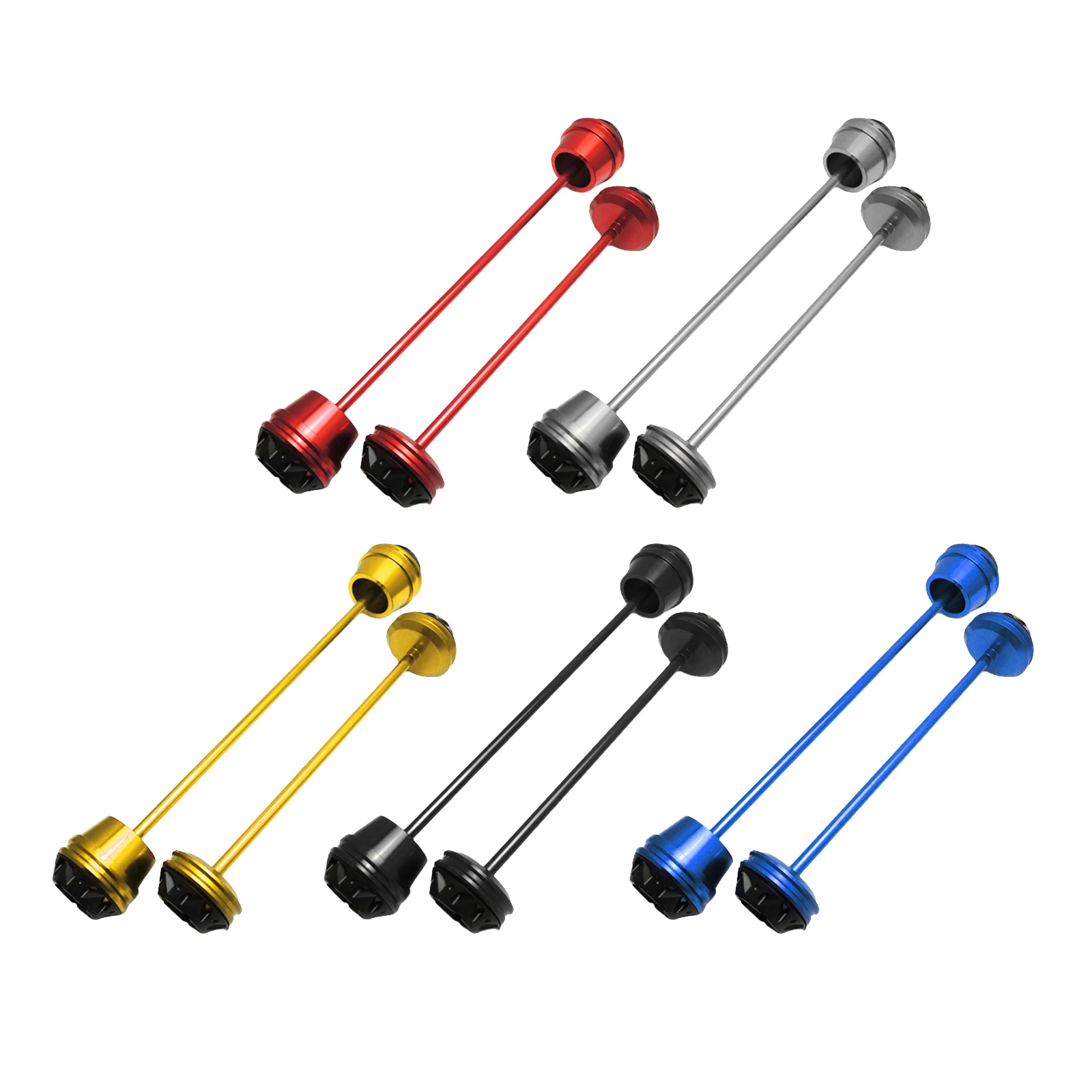 

Слайдеры оси вилки передних и задних колес мотоцикла CNC из алюминиевого сплава, защита от удара для Yamaha MT07 FZ07 2017-2020