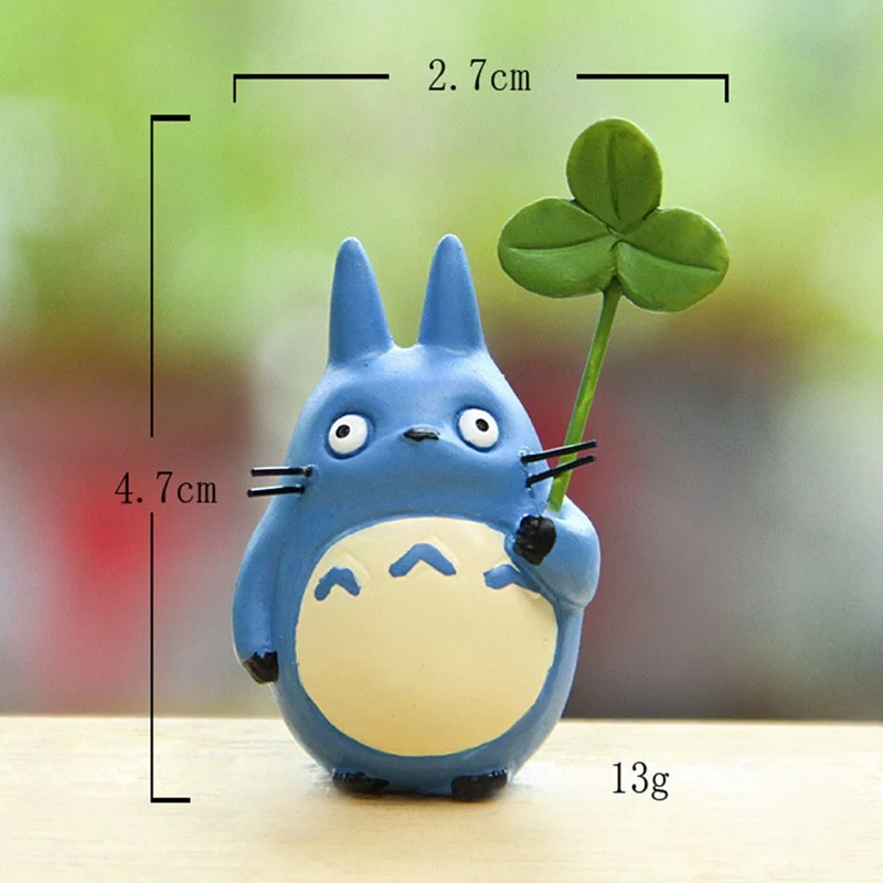1 шт. Тоторо кукла с маятник рисунком листьев миниатюрные фигурки мультфильм