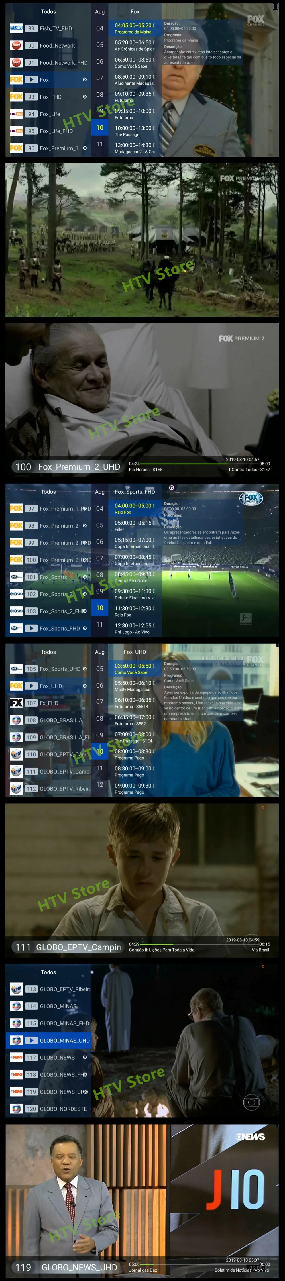 Ai tak pro 1 коробка HTV B tv B9 BOX Бразилия IP tv Android box 4K бразильские Бесплатные Каналы подписка с VOD воспроизведения и Live