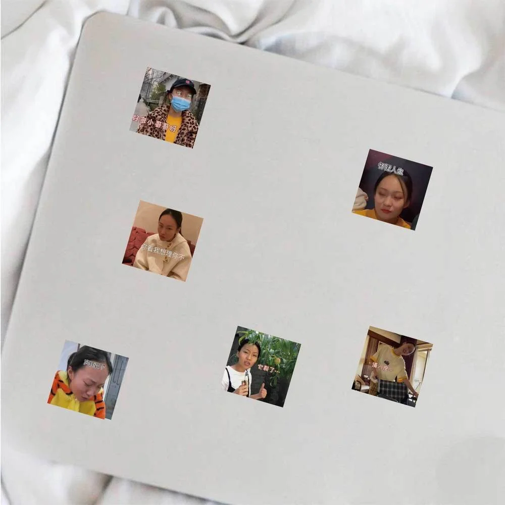 10/56 Buah/Pak Gila Saudara Shao Yu Xuan Stiker Grafiti untuk Mobil Helm DIY Kotak Hadiah Sepeda Gitar Notebook Skate