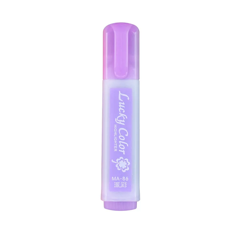

6 Pcs / Pack Cute Kawaii Fluorescent Highlighter Pen Water Color Marker Pen For Paint Draw School Supplies Stationery