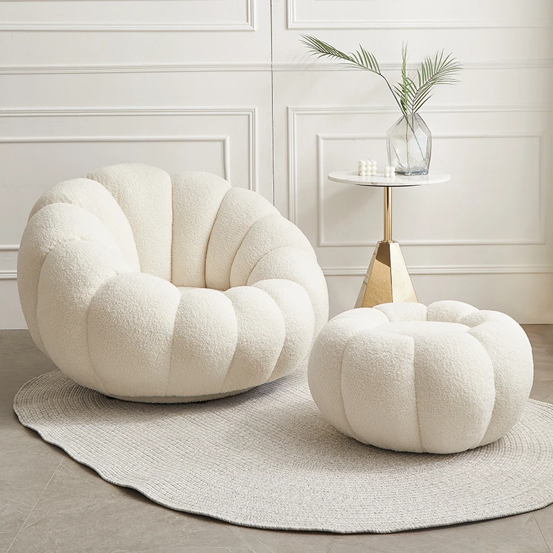 Кресло-диван Lazy Sofa-тыква одноместное кашемировое кресло из ягненка белое милое
