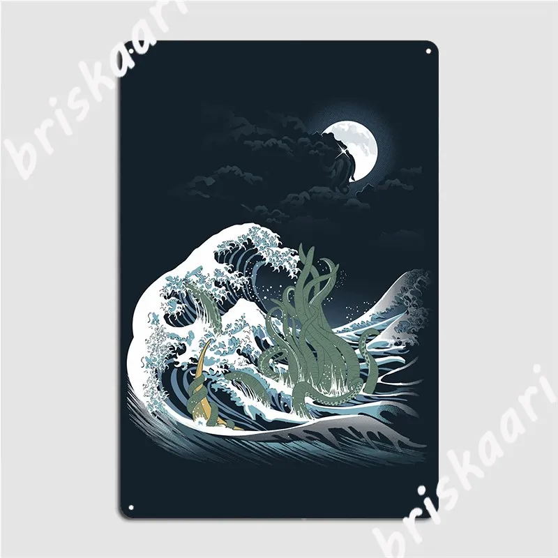 

The Wave Off R'lyeh Metal Sign Club Home Party Customize Wall Decor Tin Sign Posters