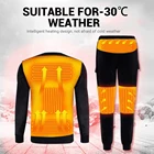 Теплая мотоциклетная куртка, нижнее белье с флисовой подкладкой, термобелье, комплект с USB электрическим подогревом, футболки и штаны с батареей