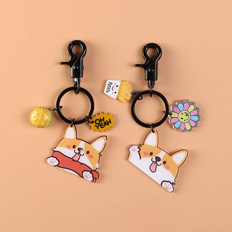 2020 креативный милый кулон Шиба корги Хаски брелок лучший друг собаки