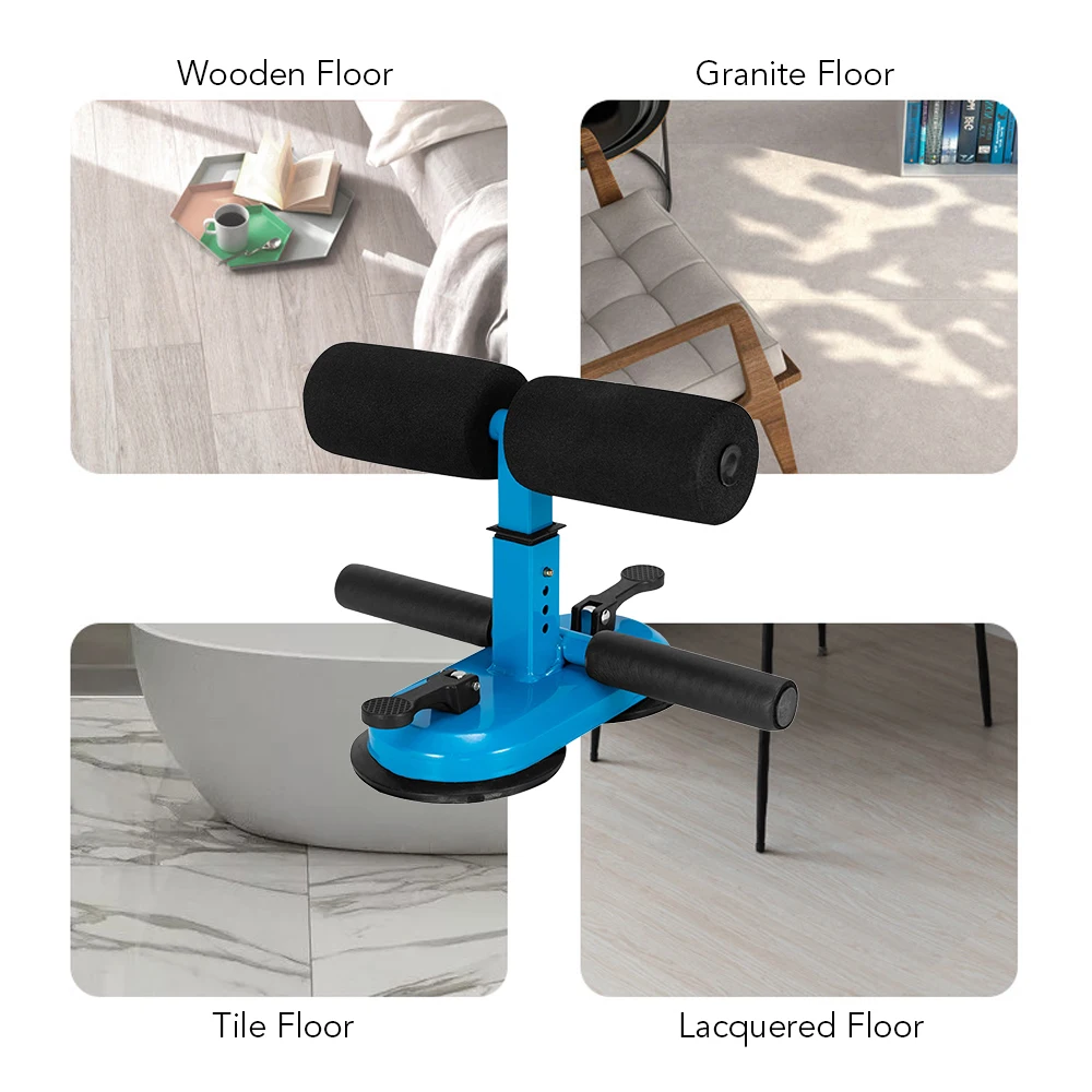 Sit Up Bar Floor Assistant Abdominal Exercise Stand Ankle Support Trainer Workout Equipment for Home Gym Fitness Travel Gear | Спорт и