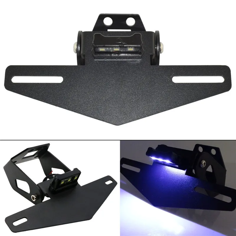 Регулируемый задний номерной знак рамка держатель кронштейн аккуратный белый