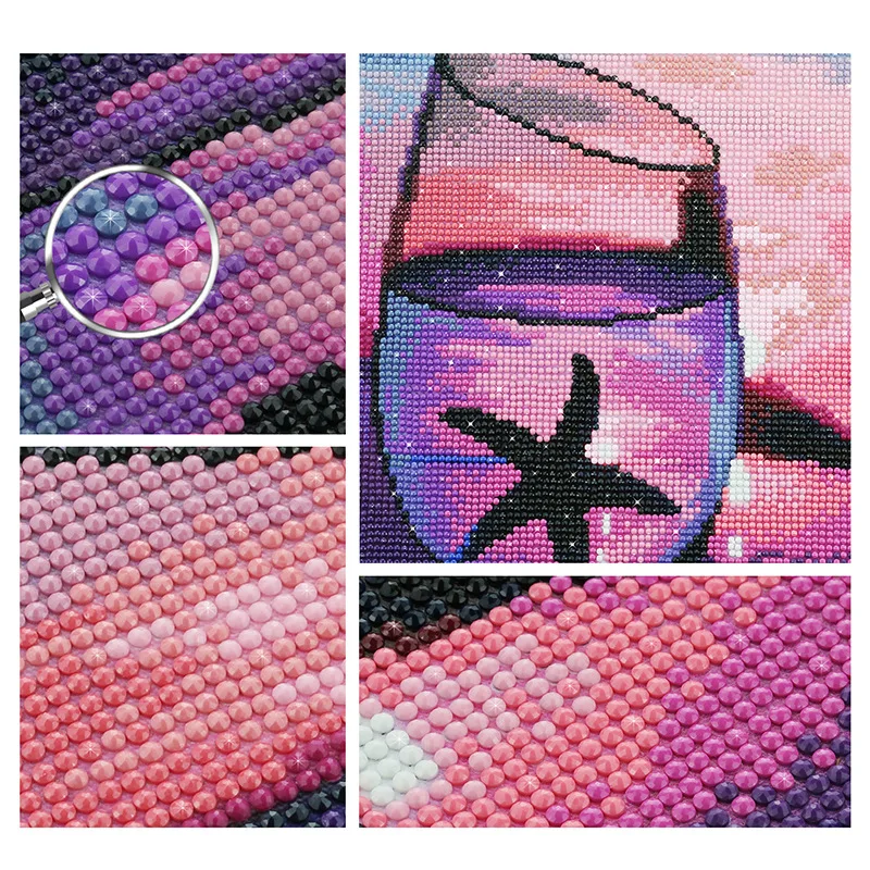 

5 d diamond paint new DIY cross-stitch stick drill sea lighthouse house road landscape