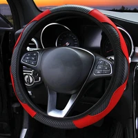 2020 car steering wheel cover breathable anti slip pu steering covers suitable 37 38cm auto steering wheel protective decoration