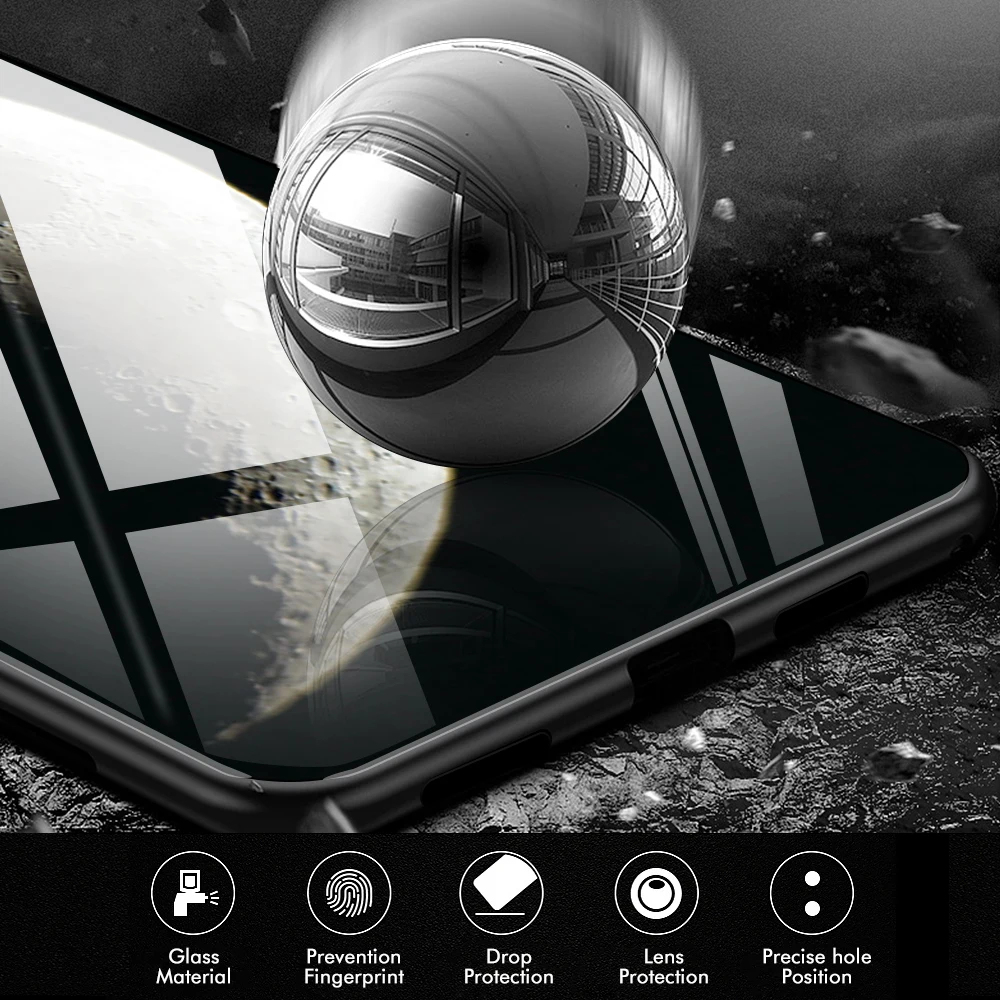 

Ultra-thin Planet Starry Phone Case For Xiaomi Mi 10T 10 11 Tempered Glass Covers For Xiaomi Mi 11 10 10T Note 10 lite Pro Ultra