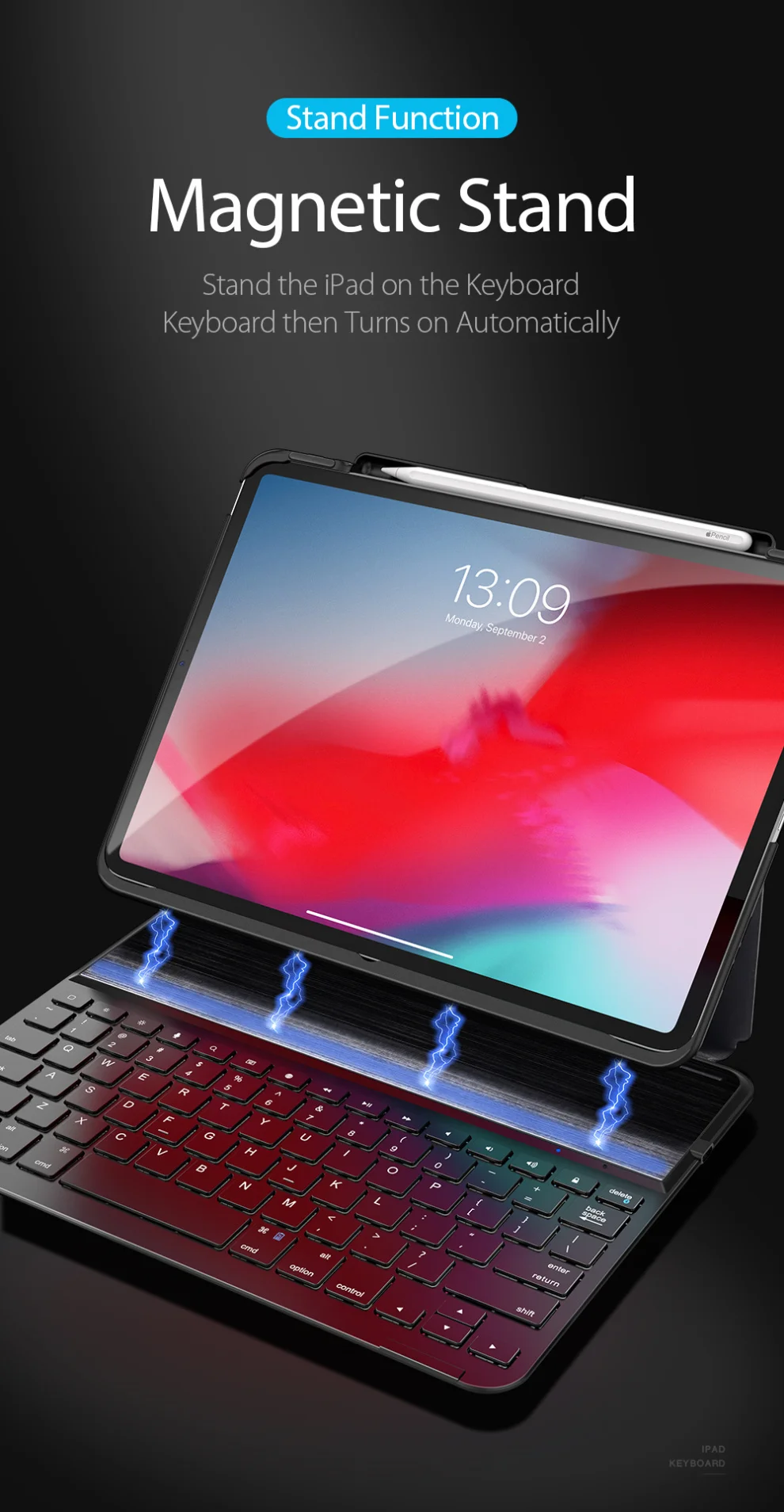 DUX DUCIS 4,0 Bluetooth беспроводной чехол для клавиатуры для Apple iPad Pro 11 бизнес Смарт Флип 360 полная защита чехол