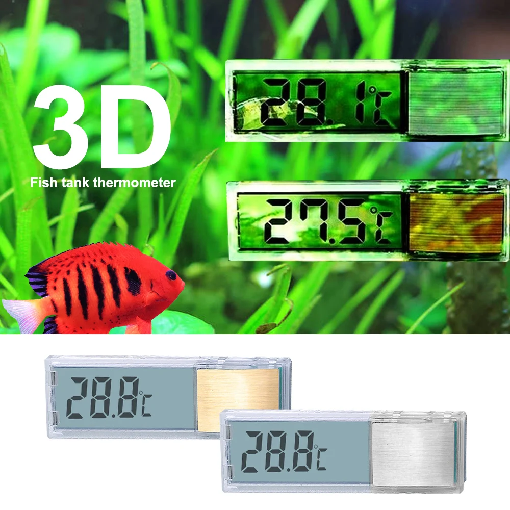 3D LCD Многофункциональный термометр для измерения температуры аквариума цифровой