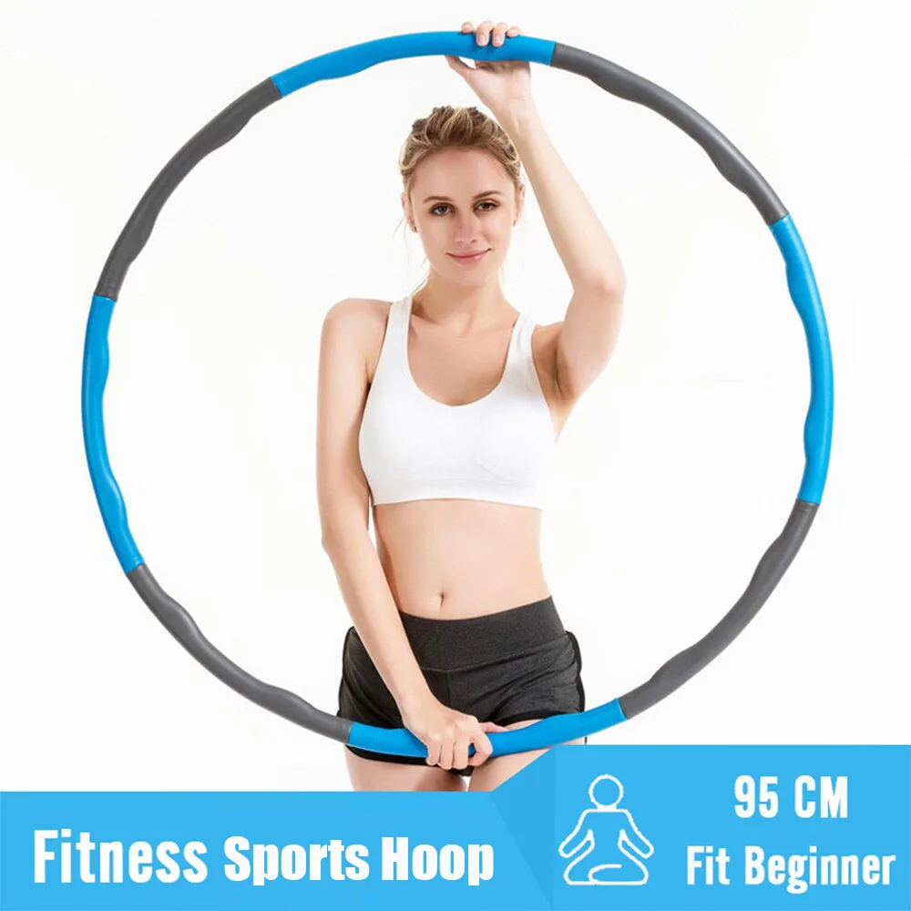 

Exercise weights massage sports hoop Detachable foam body building fitness hoop circle Home workout gym equipment accessories