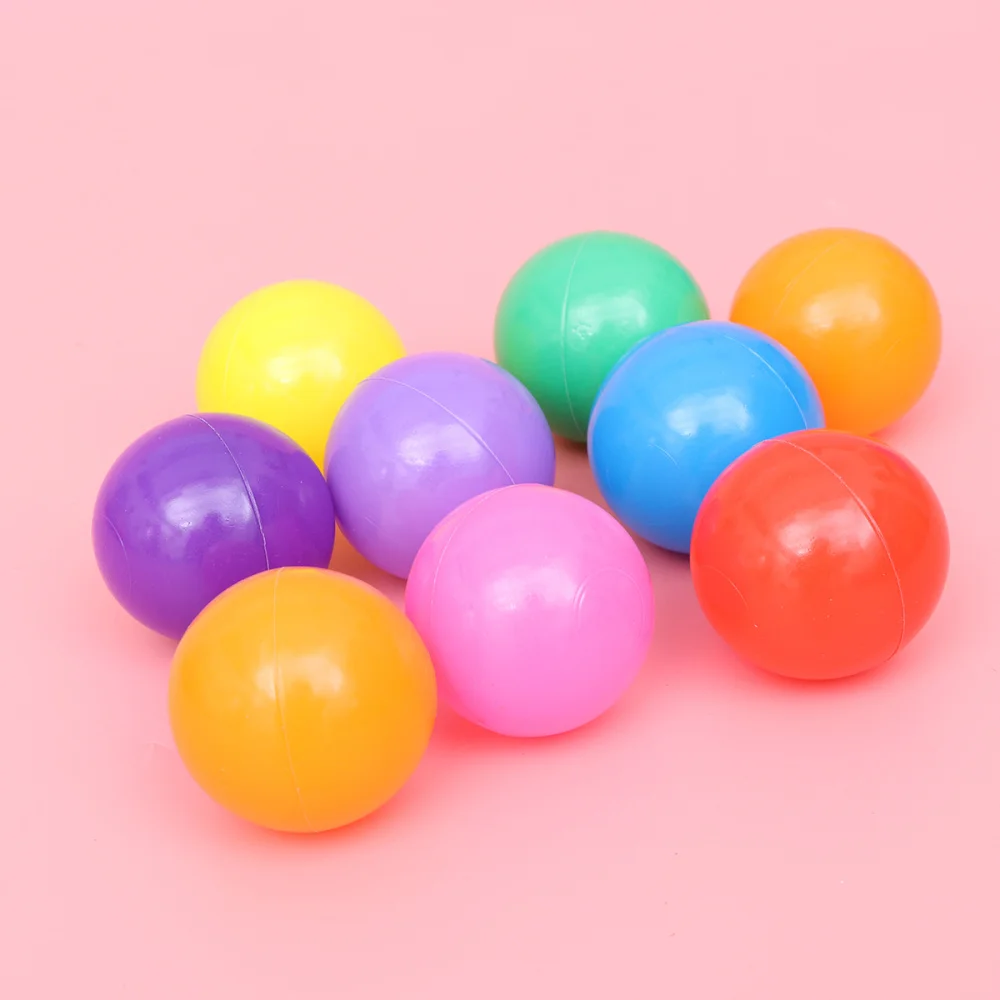 

200PCS 5.5cm Balls Crush Proof Ocean Balls Playballs for Kids Baby (Macaron Mixed Color Mesh Bag Packing)
