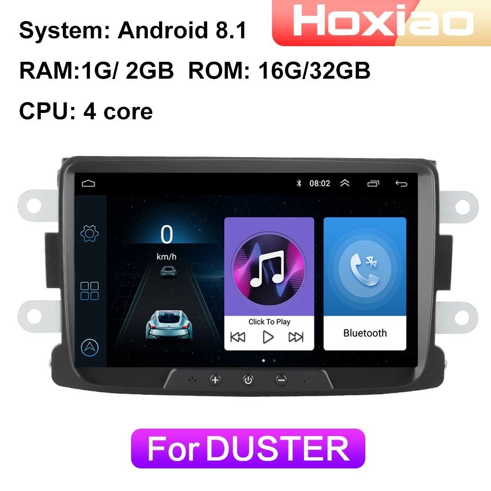 Автомагнитола мультимедийный видеоплеер на Android для Renault Duster Dacia Logon Sandero Lodgy