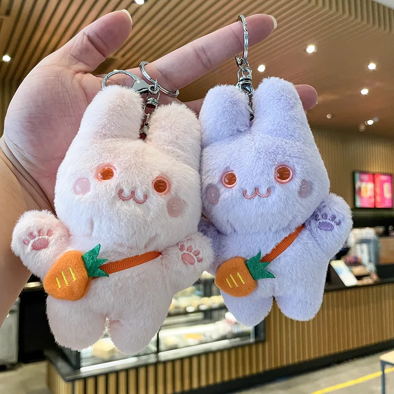 

Rabbit Keychain Pendant Cartoon Grab Machine Doll Doll Key Pendant Creative Net Red Plush Toy Key Ring