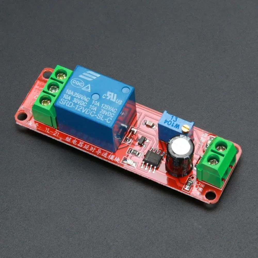 Cuburtas NE555 12V DC Регулируемый 0 10 секунд реле задержки таймера защитный модуль